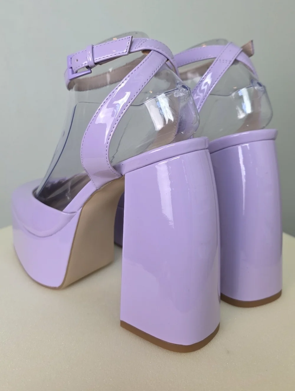 ​BP. Danni Platform Pump Square Toe, Lilac Purple – Size 7.5M - Great Condition!